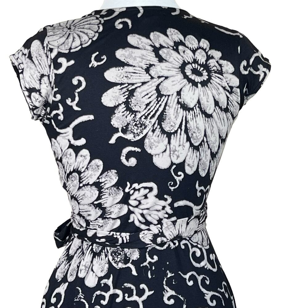 Lucky Brand Women’s Floral Neutral Print Boho Casual Festival Wrap Dress S EUC - Picture 8 of 14